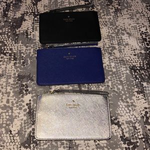 3 Kate spade wristlets